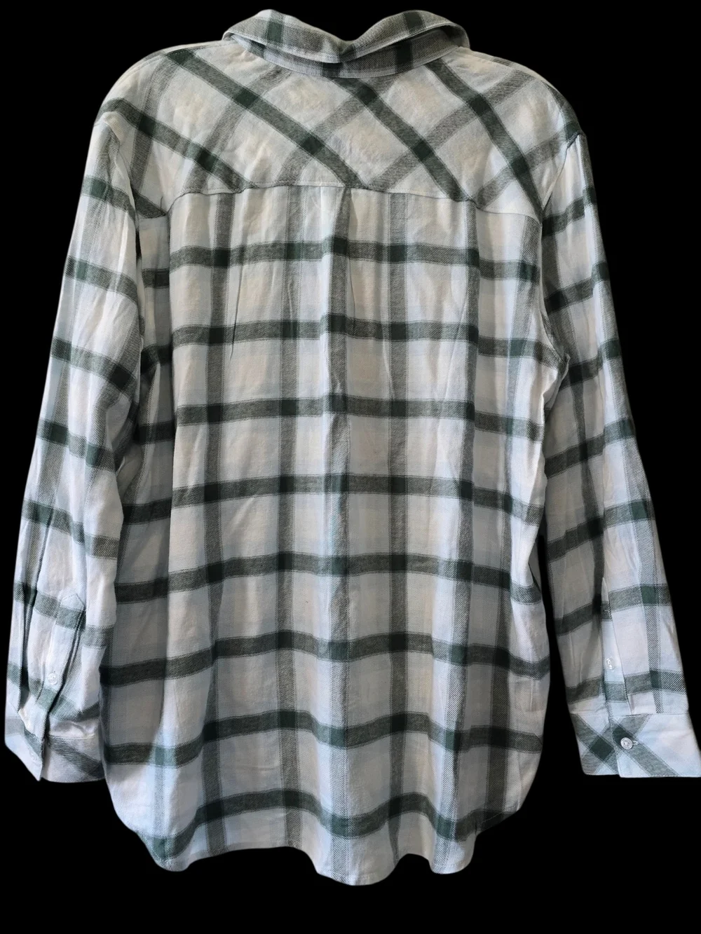 Green And White Button Down - Picture 2 of 7